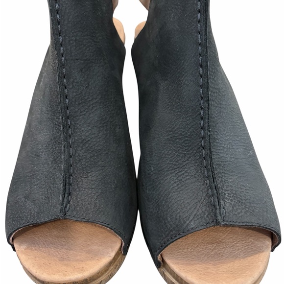 Dansko Reggie Slingback Black and Brown Leather Heeled Sandals size 41 size 11 - Picture 6 of 6